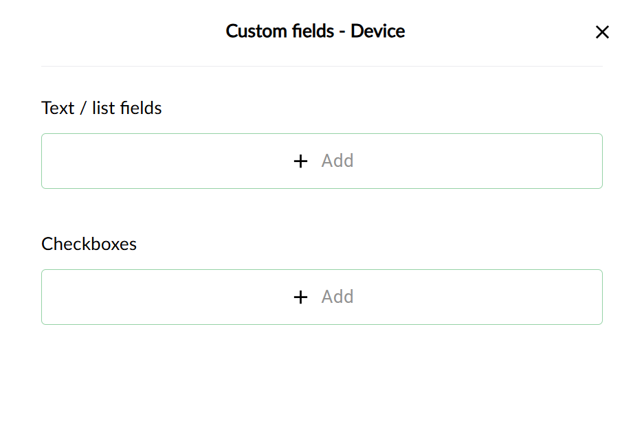Edit custom fields