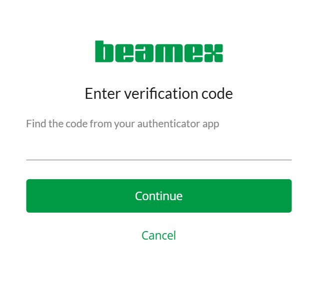 myBeamex_verification_code