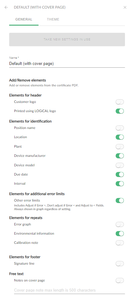Certificate printing settings LOGiCAL Help Certificate printing settings LOGiCAL Help